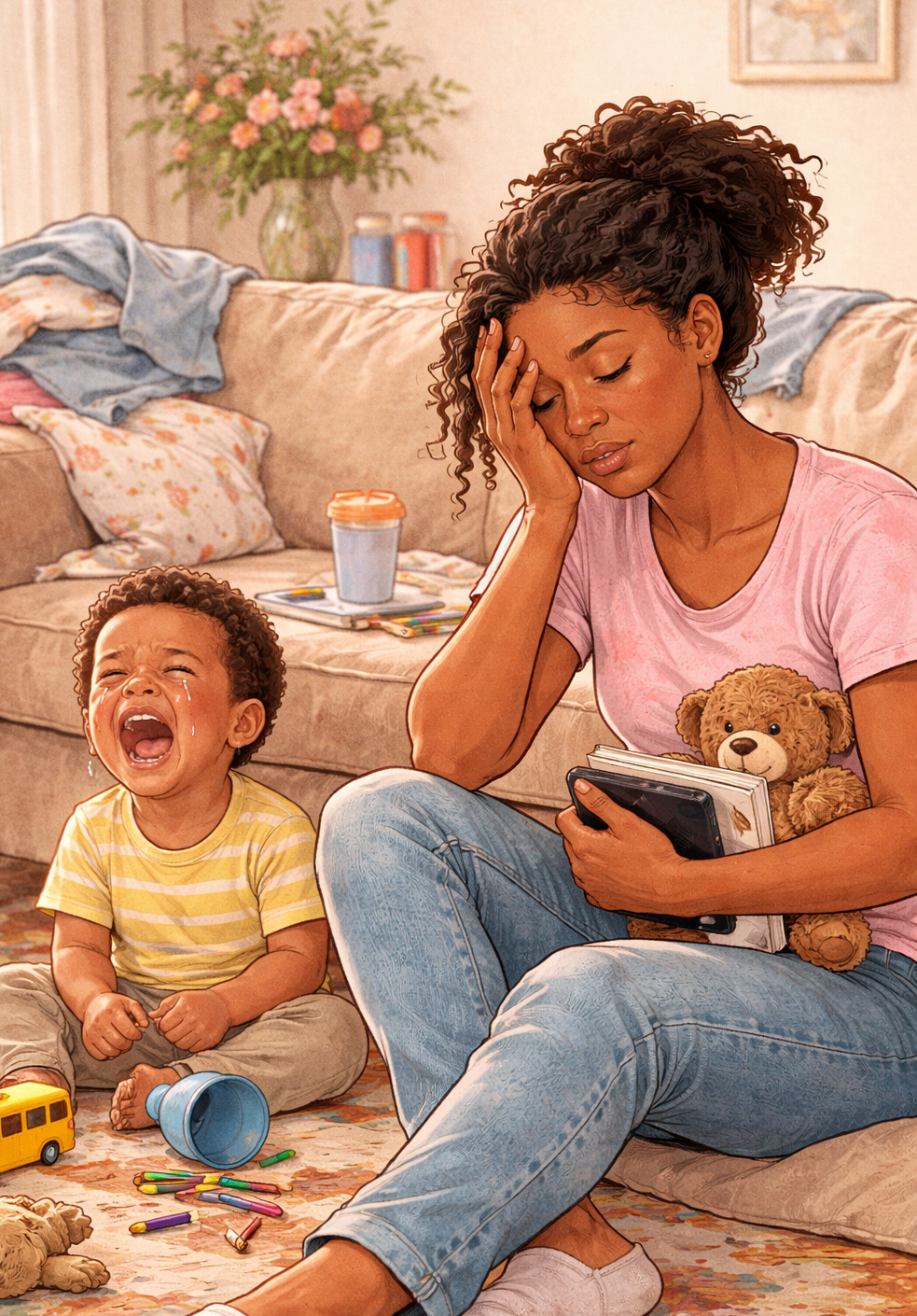 Maman épuisée : comment ralentir quand on est à bout?